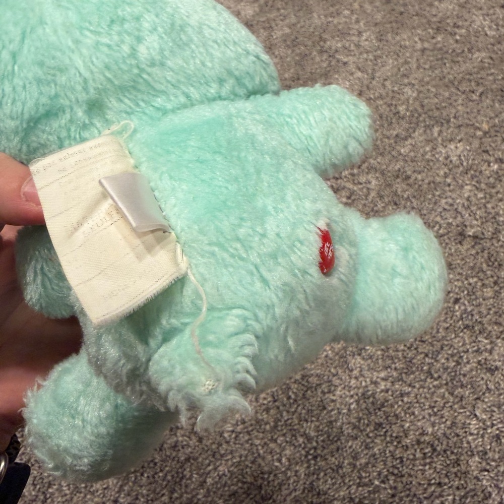Vintage Kenner Care Bears Bedtime Bear 6” Plush 1983 Kenner Green Blue 80s 1980s - Picture 3 of 5